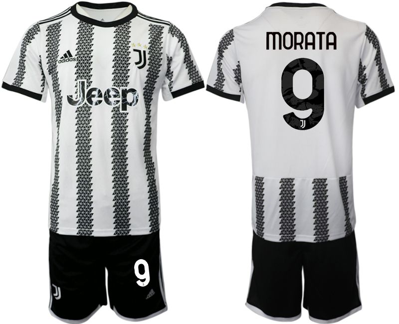 Men 2022-2023 Club Juventus FC home white #9 Soccer Jersey